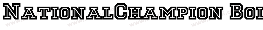 NationalChampion Bol字体转换 NationalChampion Bol字体转换